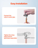 ToiletShield™ 10-Pack Angle Stop Valves – Chrome Brass, USA Plumbing