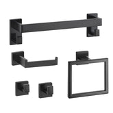ToiletShield™ 5-Piece Matte Black Bathroom Hardware Set