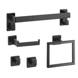 ToiletShield™ 5-Piece Matte Black Bathroom Hardware Set