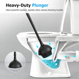 ToiletShield™ 2-in-1 Toilet Plunger and Brush Set for American Bathrooms