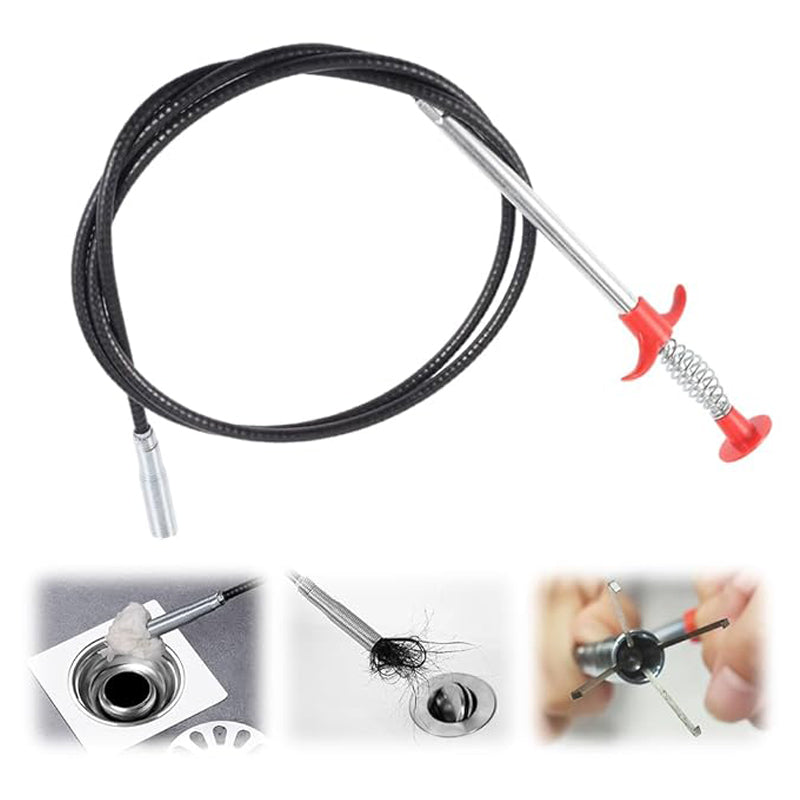 ToiletShield™ 60cm Flexible Pipe Grabber – 4-Claw Reacher Tool USA