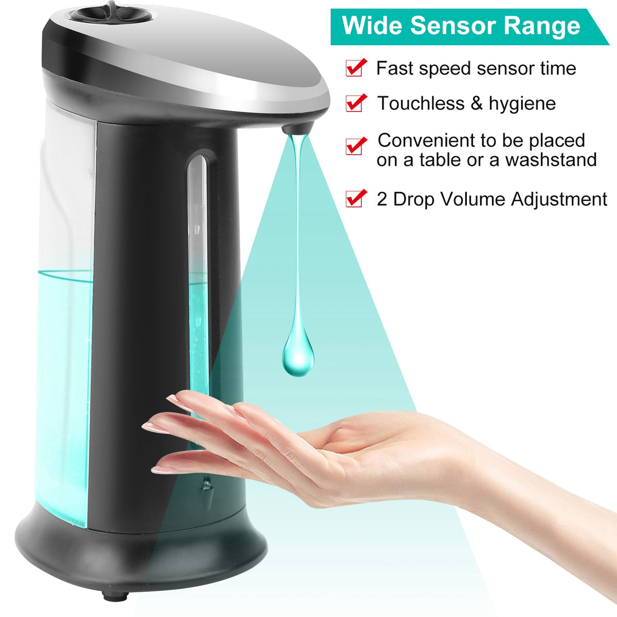 Touchless Automatic Toilet Soap Dispenser - 400ML