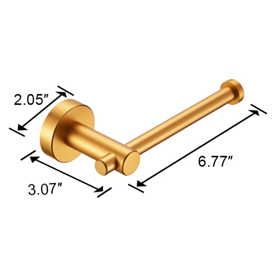 ToiletShield™ Brushed Gold Toilet Paper Holder For American Toilets