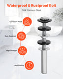 ToiletShield™ Universal Stainless Steel Toilet Bolts | No Wobble Fix