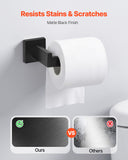 ToiletShield™ 5-Piece Matte Black Bathroom Hardware Set