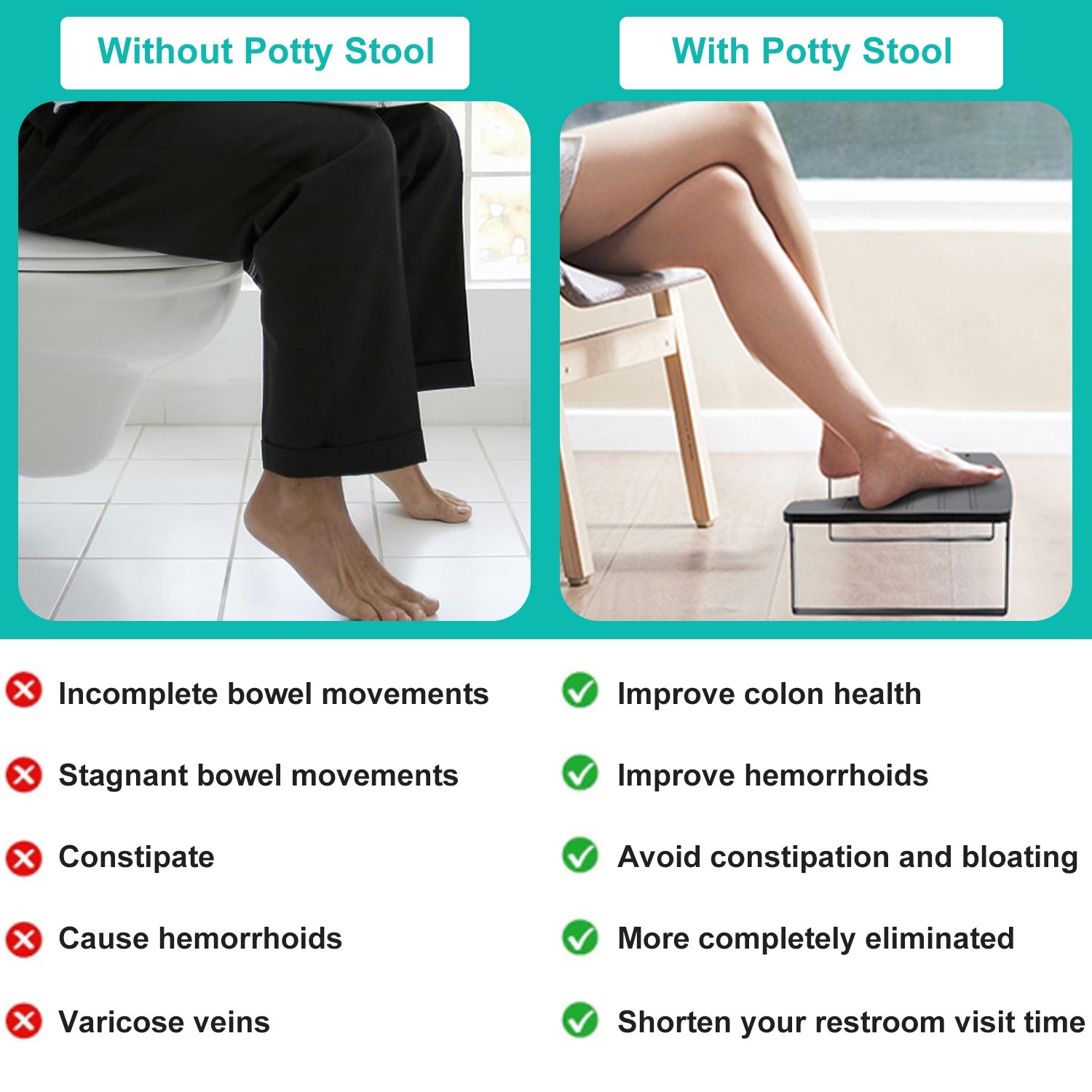 ToiletShield™ Potty Stool - Ergonomic Comfort & Healthy Bathroom Posture