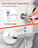 ToiletShield™ Universal Stainless Steel Toilet Bolts | No Wobble Fix
