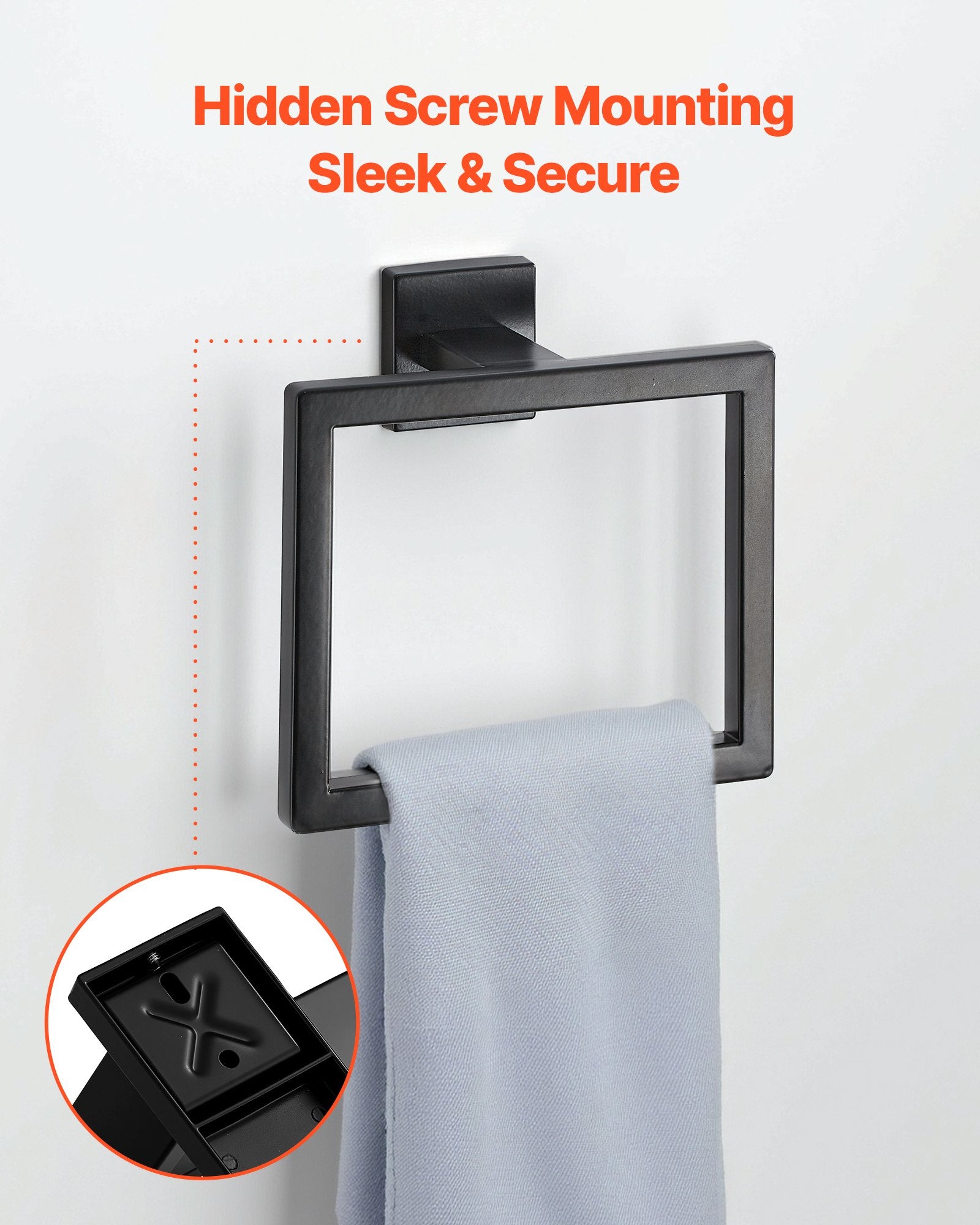 ToiletShield™ 5-Piece Matte Black Bathroom Hardware Set