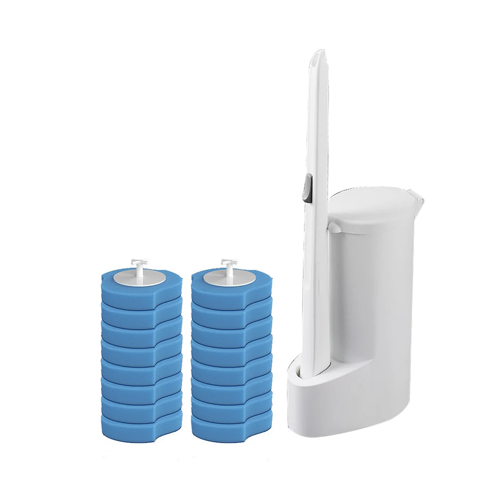 White pitcher with blue filters on a white background