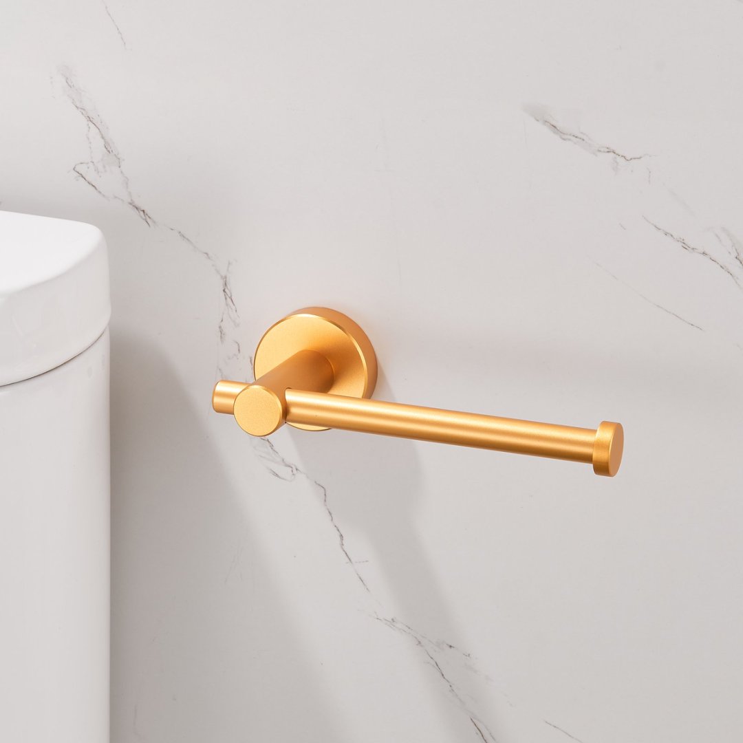 ToiletShield™ Brushed Gold Toilet Paper Holder For American Toilets